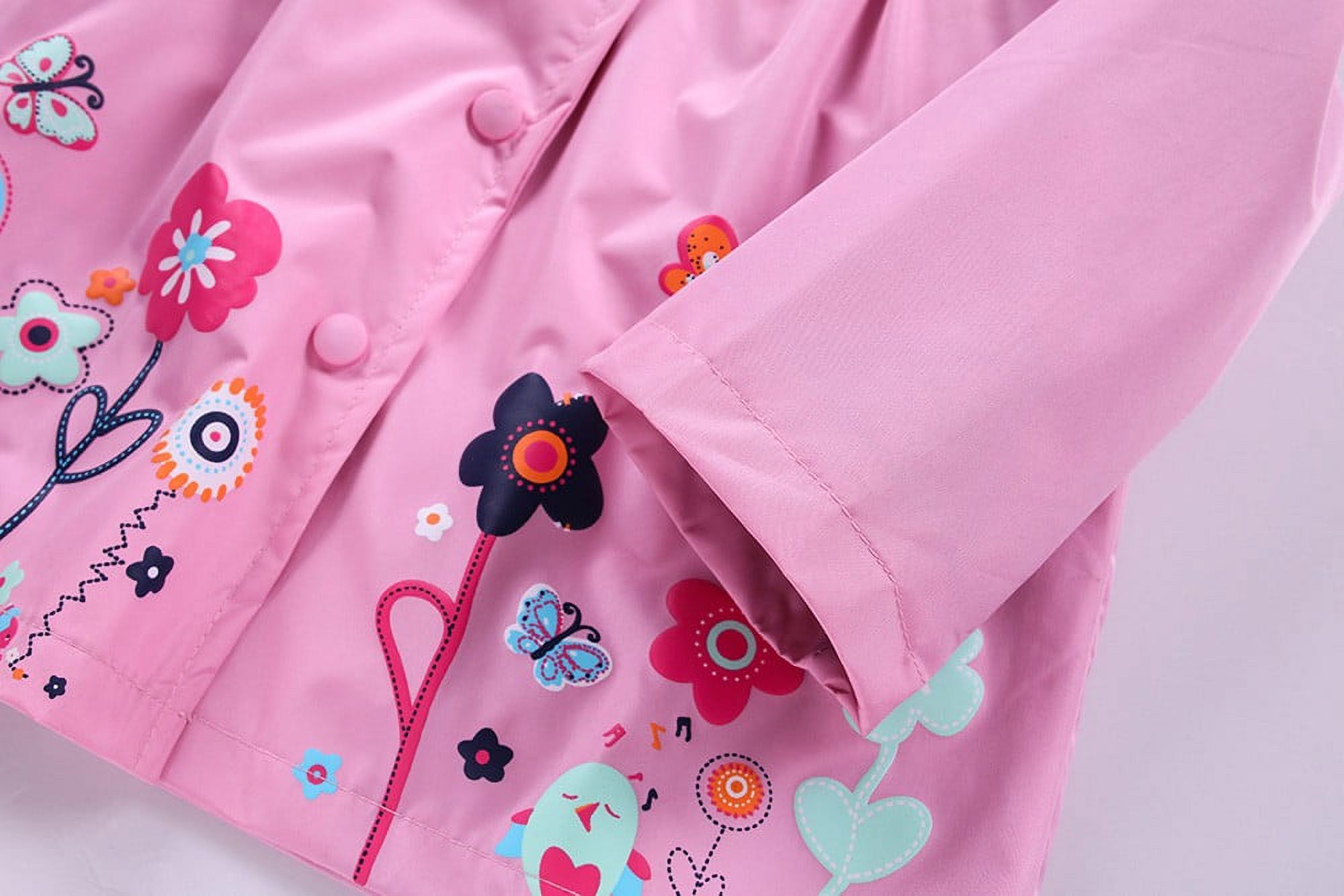 LMTODLFG Baby Boy Clothes Girls Clothe Jacket Kids Raincoat Coat Hoode Outerwear Children Clothing Jacket Matching Set Pink 24 Months